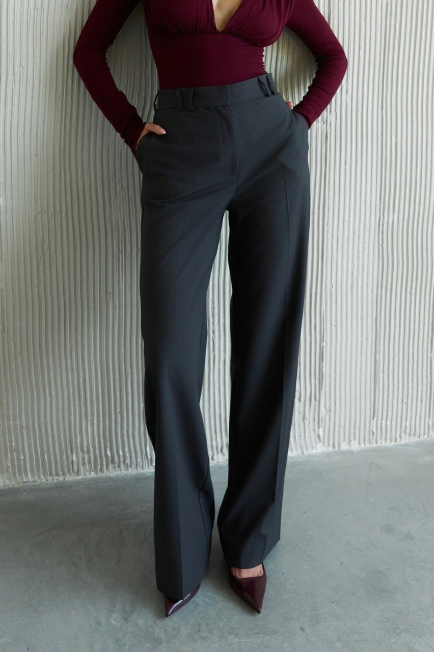 Графитовые костюмные брюки FW2024 BLAZH.